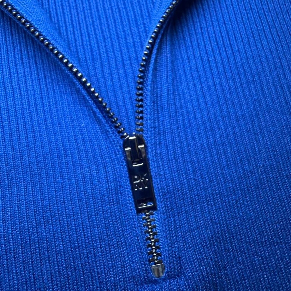 DKNY blue quarter zip long sleeve - Picture 3 of 5